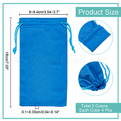 20Pcs 5 Colors Microfiber Eyeglasses Pocket Pouches&nbsp;AJEW-NB0005-56