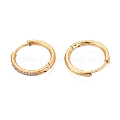 304 Stainless Steel Hoop Earrings&nbsp;STAS-Q113-13G-01