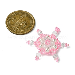 Christmas Seed Beads Beaded Charms&nbsp;PALLOY-MZ00300-03