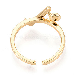 Brass Cup Peg Ring Settings&nbsp;KK-N274-10G
