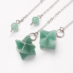 Chakra Natural Green Aventurine Dowsing Pendulums&nbsp;X-G-F516-01F