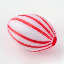 Craft Style Acrylic Corrugated Beads&nbsp;SACR-S838-M