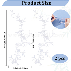 2Pcs Computerized Embroidery Polyester Sew on Patches&nbsp;DIY-GF0012-69B