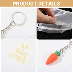 Opaque Resin Carrot Pendant Keychains&nbsp;KEYC-CA00009