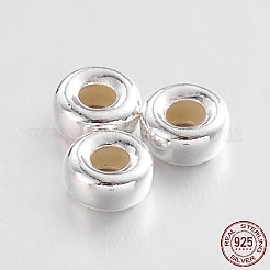 Rondelle 925 Sterling Silver Spacer Beads&nbsp;STER-N013-01C