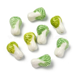 20Pcs 2 Colors Famille Rose Porcelain Beads&nbsp;PORC-CJ0001-15
