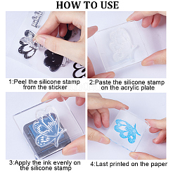 Clear Silicone Stamps&nbsp;DIY-WH0504-56B