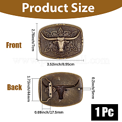 1Pc Alloy Belt Buckles&nbsp;FIND-CL0001-40AB