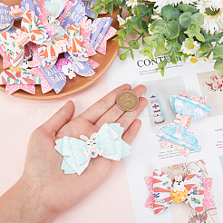4 Sets 2 Style Baby Girl Hair Bowknot with Bunny Alligator Hair Clips Set&nbsp;MRMJ-GL0001-04