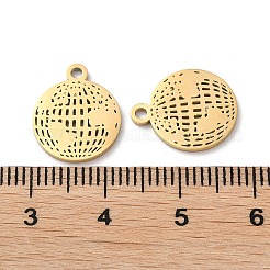Ion Plating(IP) 304 Stainless Steel Charms&nbsp;STAS-Q303-09G