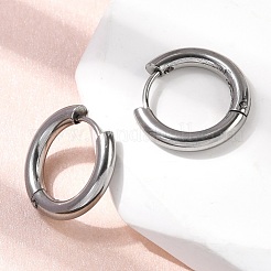 316F Stainless Steel Hoop Earrings&nbsp;EJEW-D341-01D-P