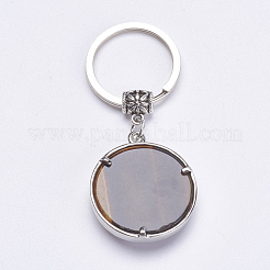 Natural/Synthetic Gemstone Keychain&nbsp;KEYC-G043-B