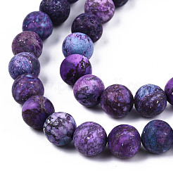 Natural American Turquoise Beads Strands&nbsp;G-S373-005A-8mm