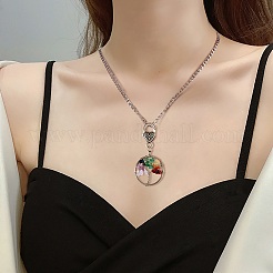 Natural/Synthetic Mixed Stone Pendant Decoration Sets&nbsp;HJEW-SW00005