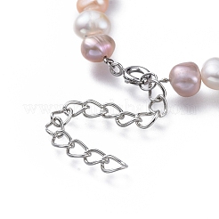 Natural Freshwater Pearl Beaded Bracelets&nbsp;BJEW-JB05122-02