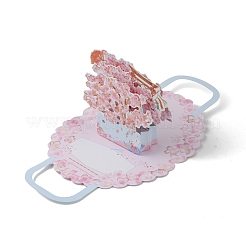 Sakura Bouquet Pop up Card&nbsp;AJEW-WH0258-109C