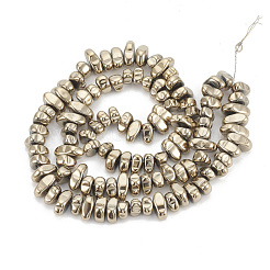 Electroplate Non-magnetic Synthetic Hematite Beads Strands&nbsp;G-T061-102M