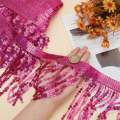10 Yards Polyester Tassel Lace Ribbon&nbsp;DIY-WH0430-569B