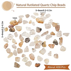 Natural Rutilated Quartz Chip Beads&nbsp;G-SC0001-31