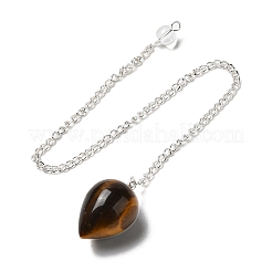 Natural Tiger Eye Dowsing Pendulums&nbsp;G-R492-01S-04