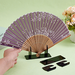 Acrylic Chinese Fan Display Stands&nbsp;ODIS-WH0007-76B