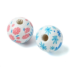 35Pcs 7 Colors Wood European Beads&nbsp;WOOD-FS0001-17