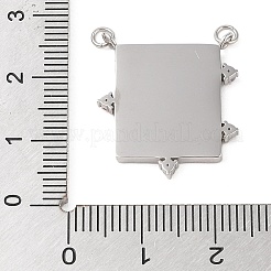 Stainless Steel Micro Pave Colorful Cubic Zirconia Pendants&nbsp;STAS-S121-01A-P