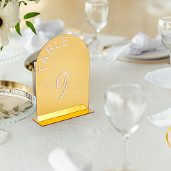 10Pcs 10 Styles Number 1~10 Acrylic Table Place Cards&nbsp;AJEW-WH0752-349