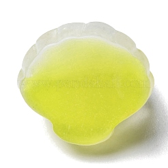 Gradient Color Translucent Resin Glitter Shell Cabochons&nbsp;RESI-R437-01D