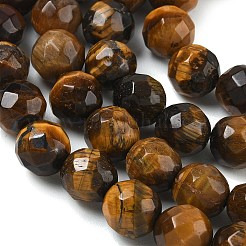 Natural Tiger Eye Beads Strands&nbsp;GG-CBA12F1-A02-10MM