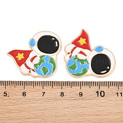 Space Astronauts Alloy Enamel Cabochons&nbsp;AL-CBA1A6F-07KCG-E