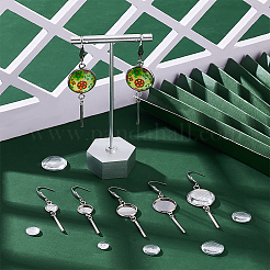 DIY Blank Dome Dangle Earring Making Kit&nbsp;DIY-UN0005-65