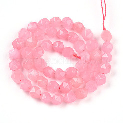Dyed Natural White Jade Beads Strands&nbsp;G-T139-8mm-46U