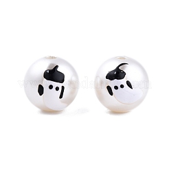 Halloween Opaque ABS Plastic Imitation Pearl Enamel Beads&nbsp;KY-G020-01I