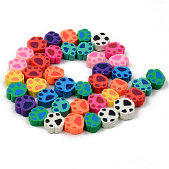 Handmade Polymer Clay Beads Strands&nbsp;CLAY-N008-007