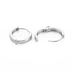 Brass Huggie Hoop Earring Findings&nbsp;KK-S364-158