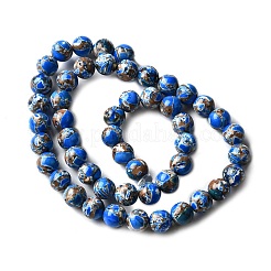 Dyed Natural Magnesite Beads Strands&nbsp;G-L617-D01-8mm-02