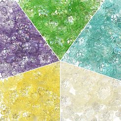 15g Transparent Acrylic Bead Caps&nbsp;TACR-YW0003-07E