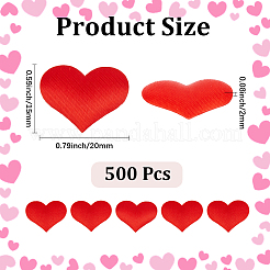 500Pcs  Polyester Sponge Heart Shaped Confetti for Party Decoration&nbsp;DIY-CY0003-21B