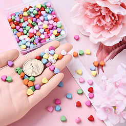 200Pcs 10 Colors Opaque Acrylic Beads&nbsp;MACR-YW0003-81