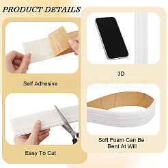 XPE Foam Self-Adhesive Flexible Molding Trim&nbsp;AJEW-GF0014-34