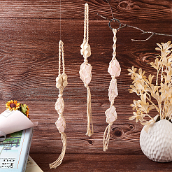 3Pcs 3 Style Irregular Gemstone Hanging Pendant Decoration&nbsp;HJEW-EL0001-09