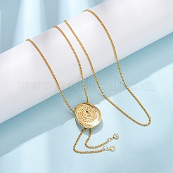 Brass Cowboy Hat Bolo Tie Lariat Necklaces&nbsp;LS-NJEW-D346-01G
