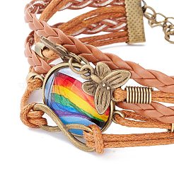 Rainbow Pride Bracelet&nbsp;LS-BJEW-F426-01C