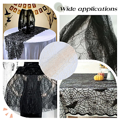 Polyester Spider Web Lace Fabric&nbsp;DIY-WH20049-44C