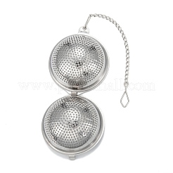 Tarnish Resistant Round Shape Tea Infuser&nbsp;AJEW-P091-04P