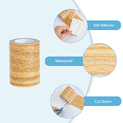 PE Imitation Wood Grain Adhesive Tape&nbsp;AJEW-WH0270-222F