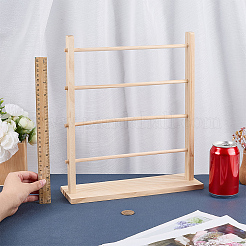 4-Tier Detachable Wooden Bracelet Organizer Display Tower Stands&nbsp;ODIS-WH0043-262A