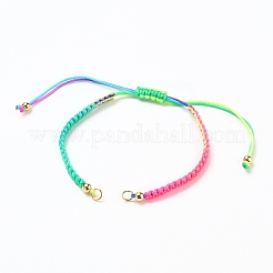 Adjustable Nylon Thread Braided Bead Bracelet Making&nbsp;AJEW-JB00792