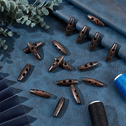 50Pcs 2-Hole Wood Buttons&nbsp;BUTT-UN0001-28A-01